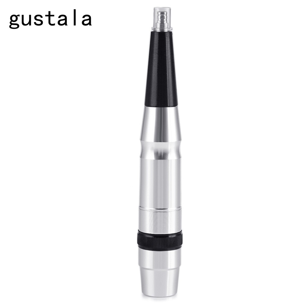 gustala Eyebrow Lip Tattoo Permanent Makeup Machine Pen Kit 10 Needles Mouth Tips Power Supply
