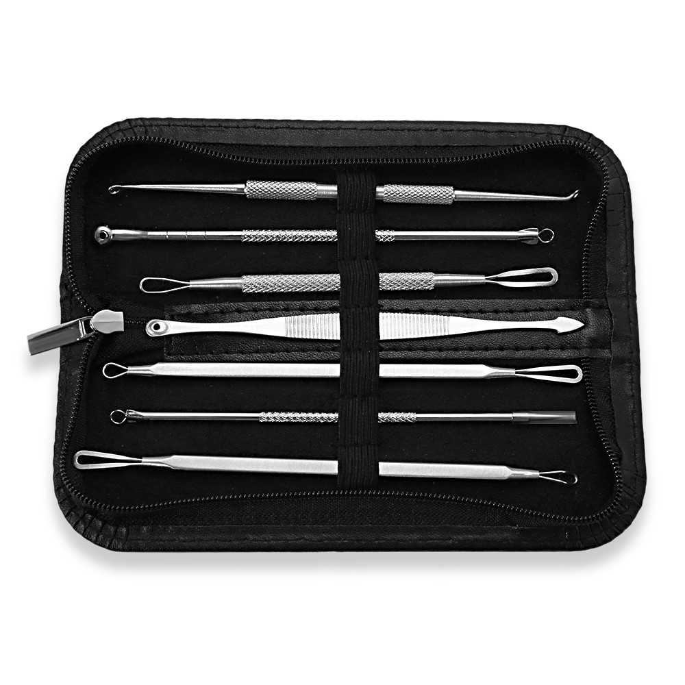 7PCS Acne Blackhead Remover Pimple Extractor Needle