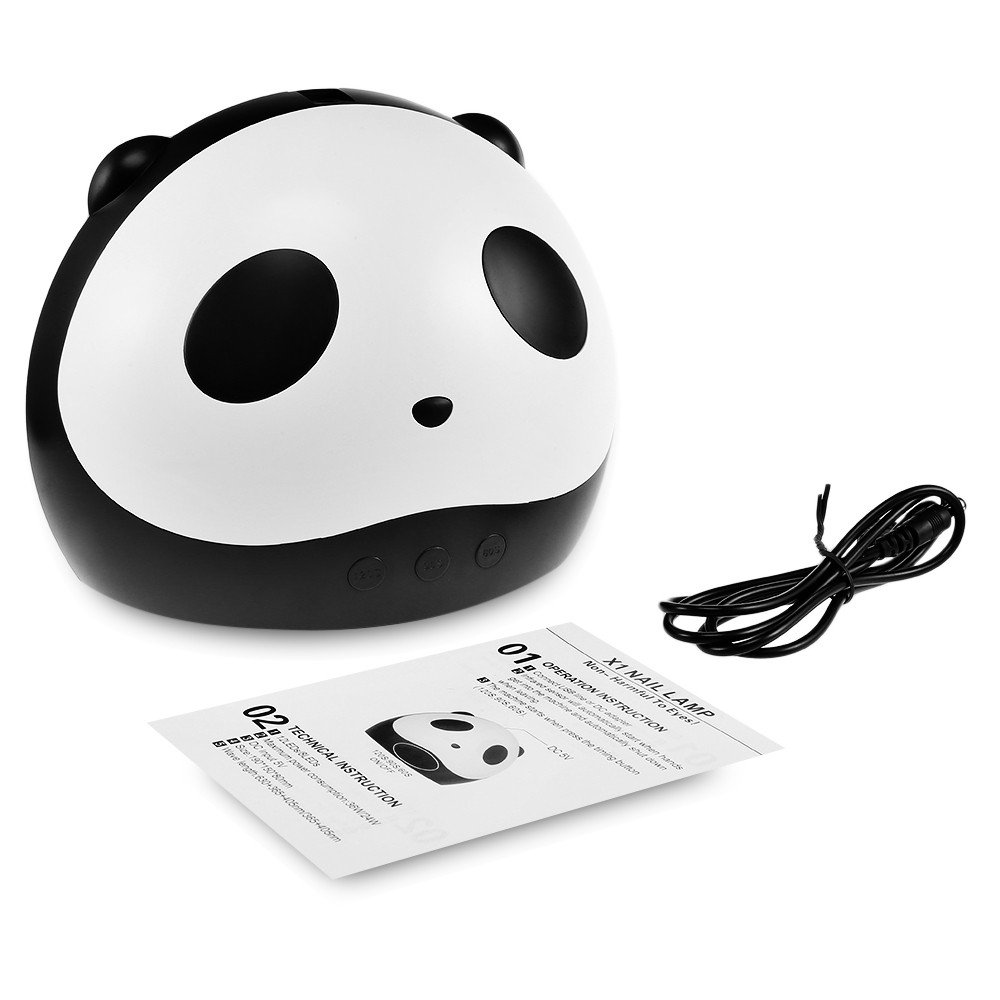 Panda Shape UV Lamp 36W LED Nail Dryer Manicure Lamps Auto Motion Drier