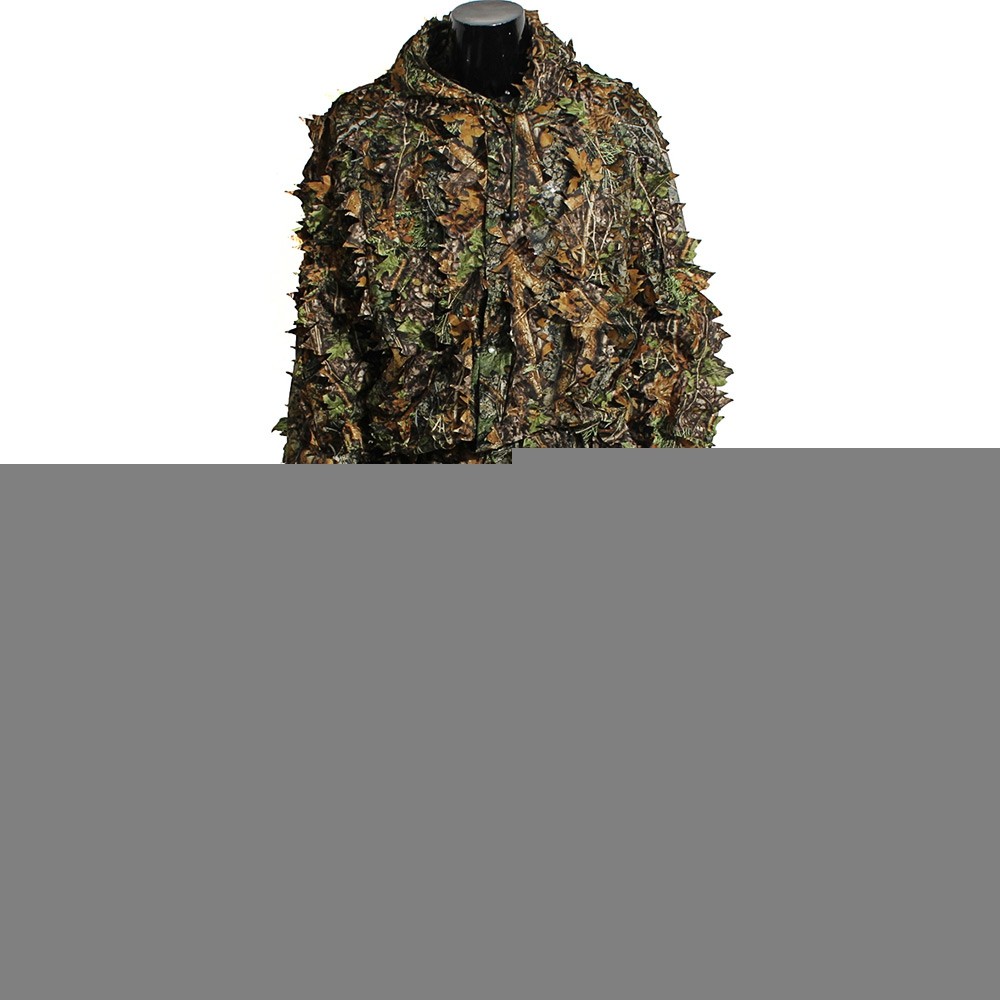 Camouflage Clothing Leafy Jungle Suit Set 3D Leafy Ghillie Suit for Hunting Birding