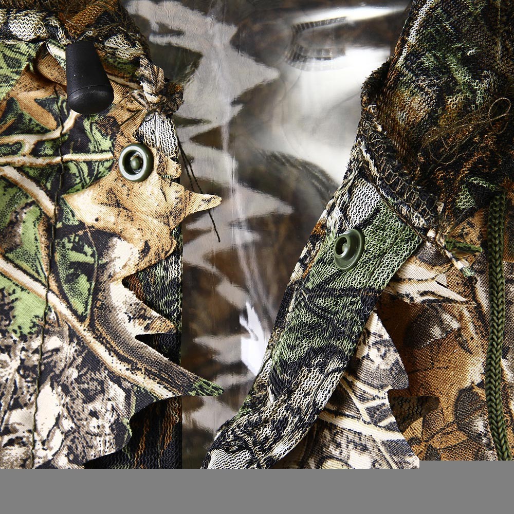 Camouflage Clothing Leafy Jungle Suit Set 3D Leafy Ghillie Suit for Hunting Birding