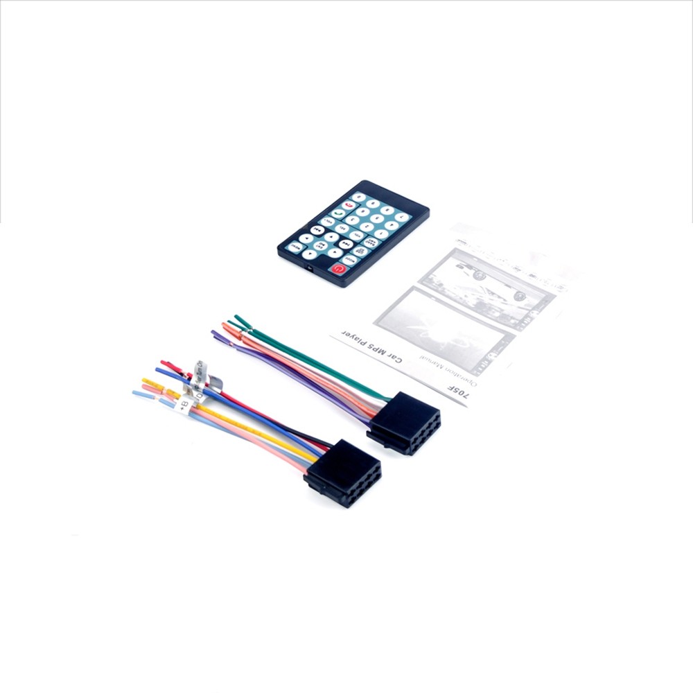7010B 7 inch Bluetooth V2.0 TFT Screen Car Audio Stereo MP5 Player 12V Auto Video Support AUX FM USB SD MMC Remote Control