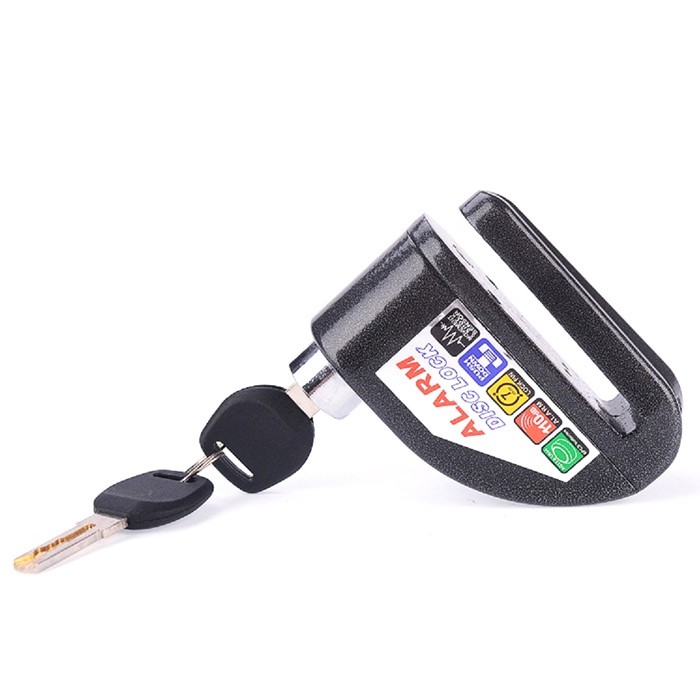 Iztoss l1003r 7.0mm pin diameter waterproof anti-theft alarm disc brake lock
