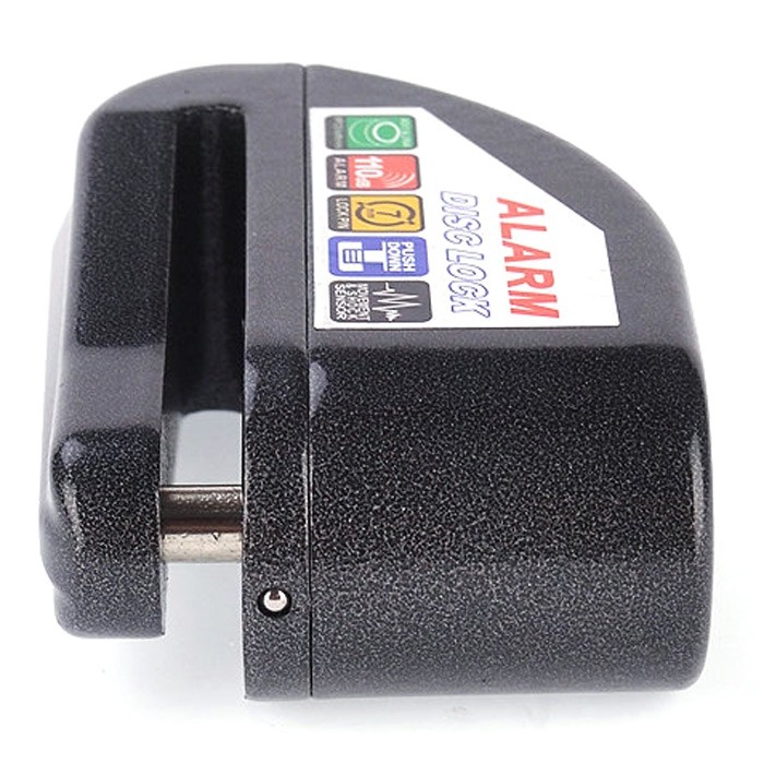 Iztoss l1003r 7.0mm pin diameter waterproof anti-theft alarm disc brake lock