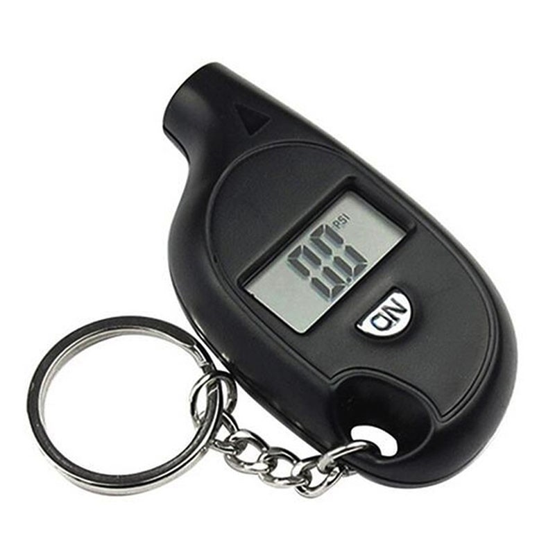 Mini Portable Digital LCD Tire Tyre Wheel Air Pressure Gauge Tester Keychain for Car