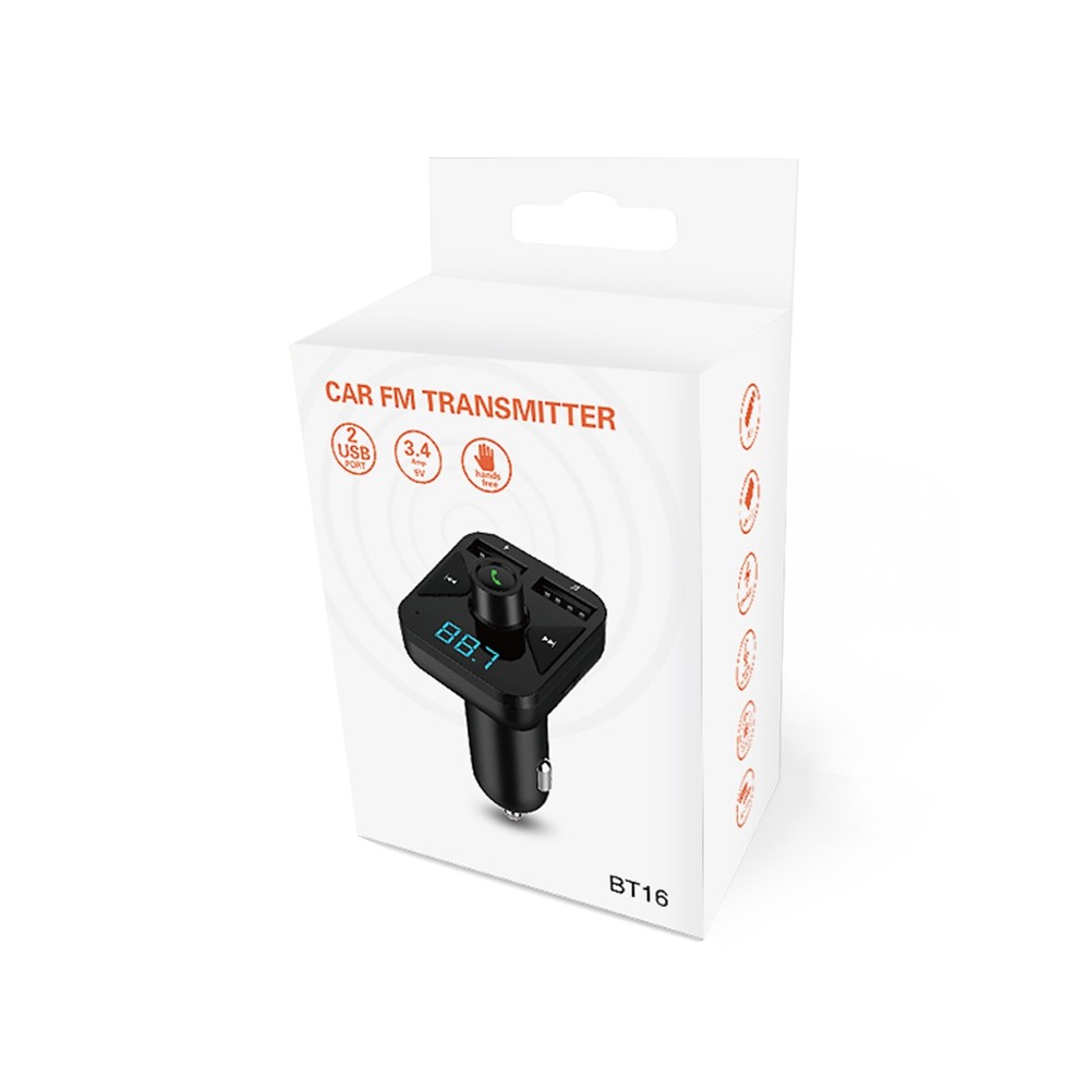 Car Bluetooth FM Transmitter User Guide BT-16