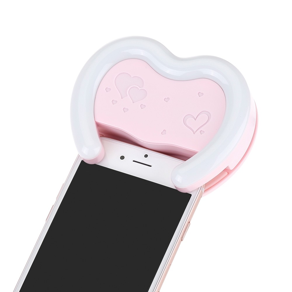 S19 Selfie Ring Light 38 LEDs Rechargeable for Smart Phone Camera