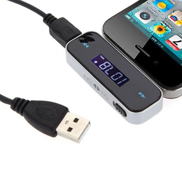 Wireless 3.5mm Jack Car FM Transmitter for iPod / iPhone 3G / 3GS / 4S / MP3 / MP4
