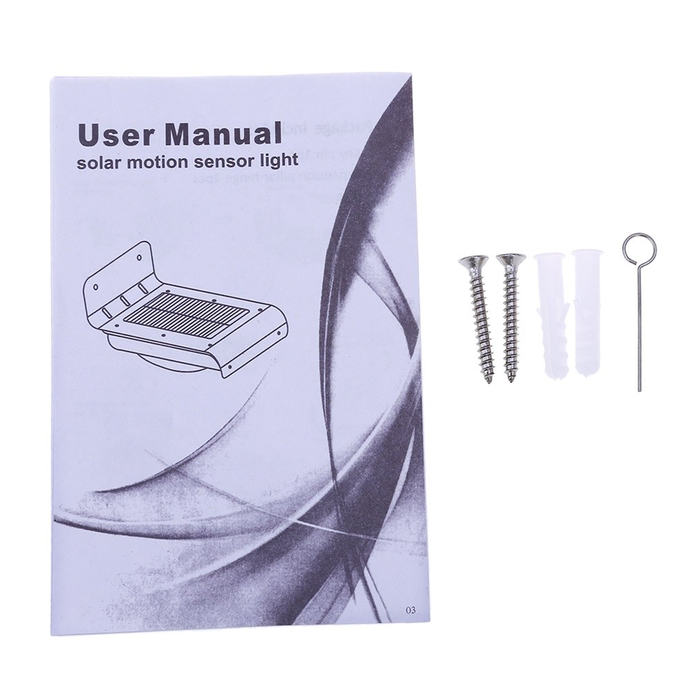 YY001 16 LEDs Outdoor Solar Motion Light Energy Saving Infrared Sensor Wall Lamp