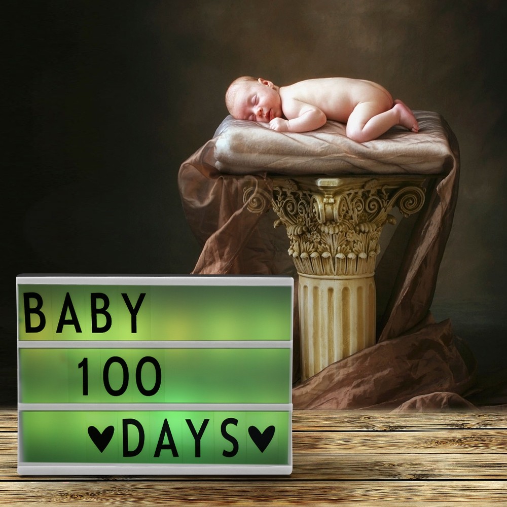 LED Color Changing DIY Letter Combination Light Box Night Lamp with Remote Control