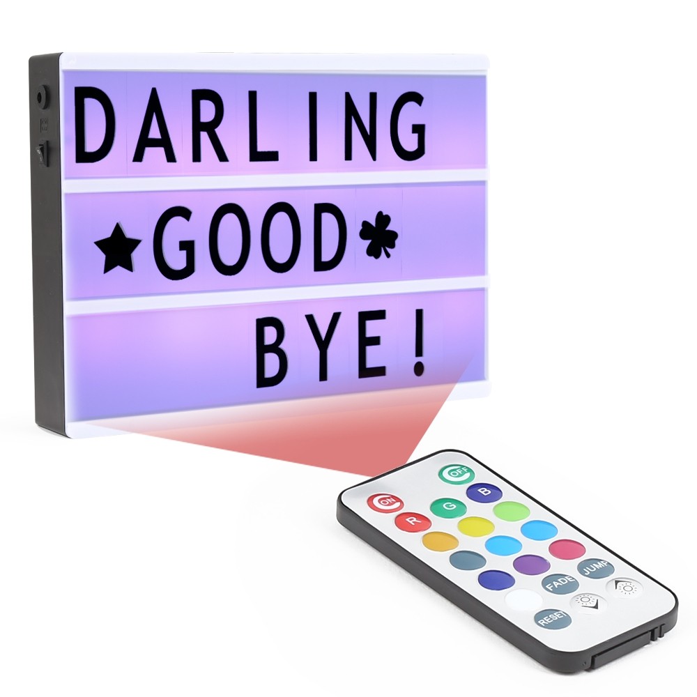 Best price for LED Color Changing DIY Letter Combination Light Box ...