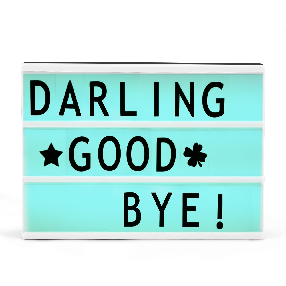 LED Color Changing DIY Letter Combination Light Box Night Lamp with Remote Control