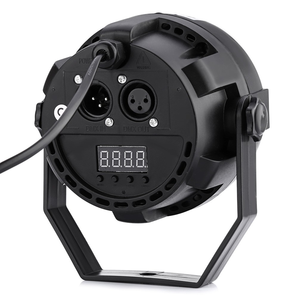 Lightme RGBW 12 LEDs Digital Display Par Light Stage Lamp with Remote Controller