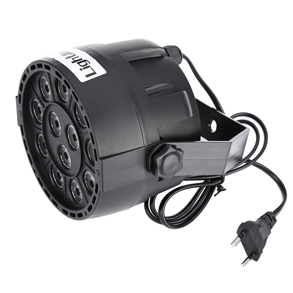 Lightme RGBW 12 LEDs Digital Display Par Light Stage Lamp with Remote Controller