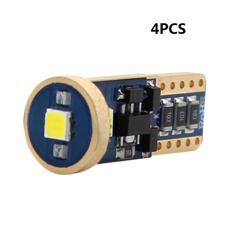 4PCS T10 3030 3SMD Error Free Canbus OSRAM LED White Car Wedge Side Light Bulbs