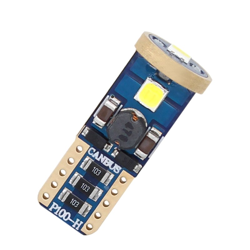 4PCS T10 3030 3SMD Error Free Canbus OSRAM LED White Car Wedge Side Light Bulbs