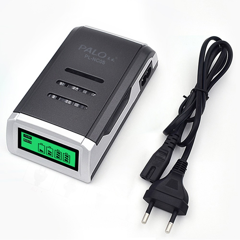 Palo NC05 4 Slots LCD Charger for AA / AAA NiCd NiMh Batteries