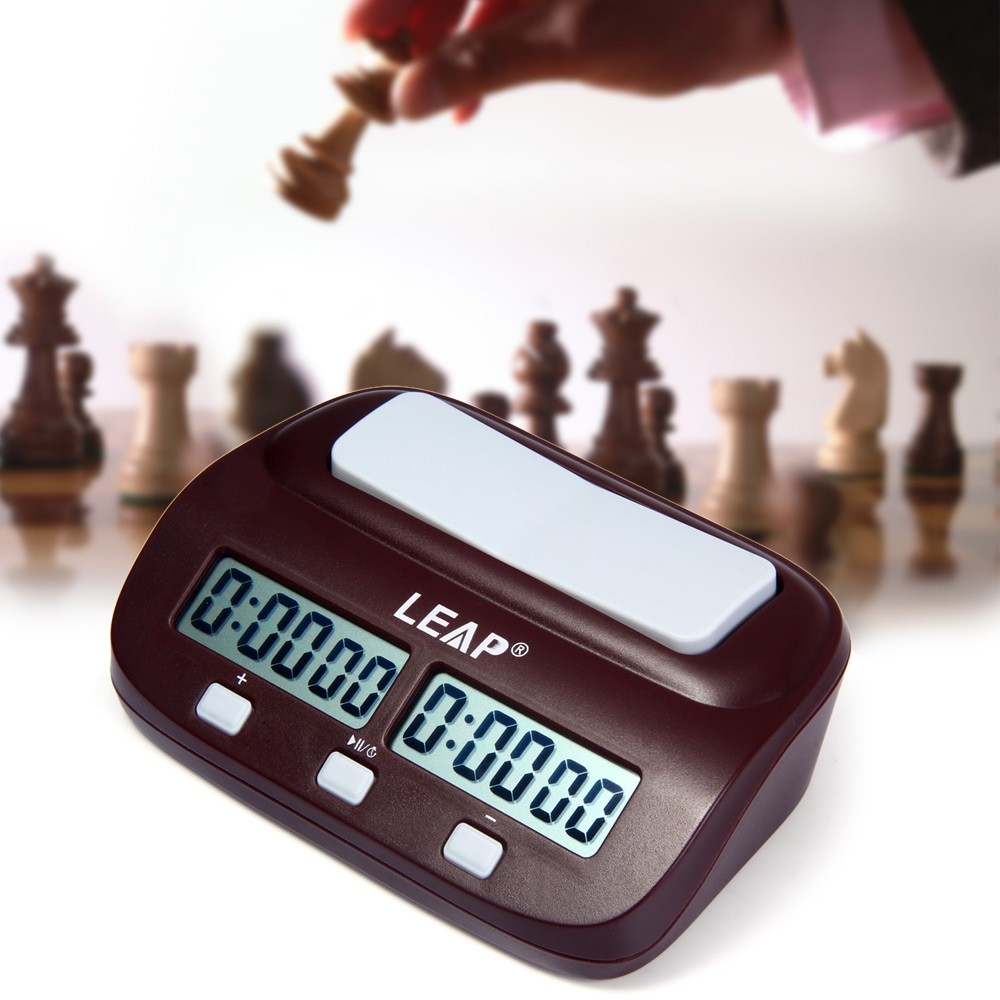 LEAP PQ9907S Digital Chess Clock I-go Count Up Down Timer for Game Competition