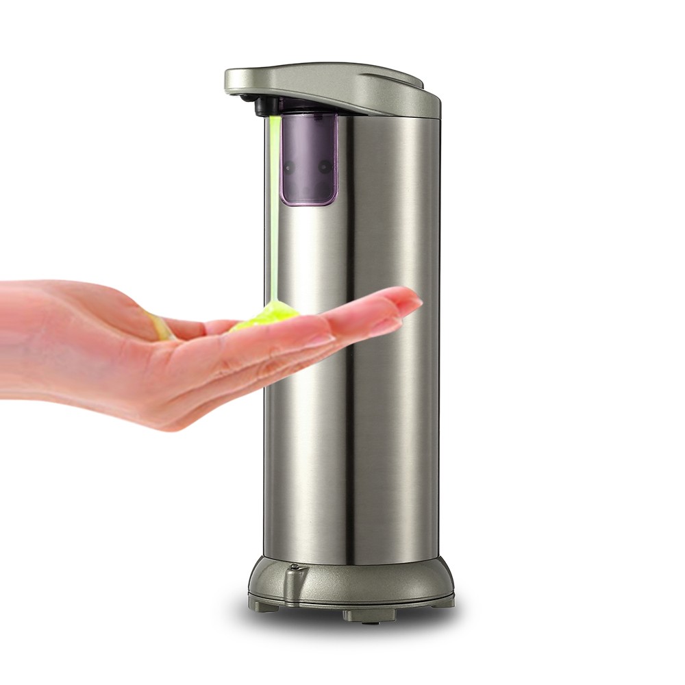 AD - 02C 250ml Shower Stainless Steel Sensor Touch-free Soap Shampoo Dispenser