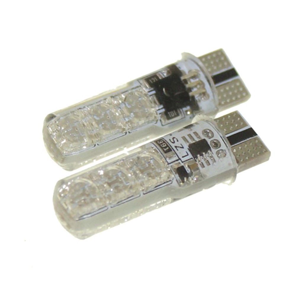 Sencart T10 6 SMD5050 RGB LED Car Interior Reading Light Super Bright 16-Color 2PCS with Wireless Remote Control
