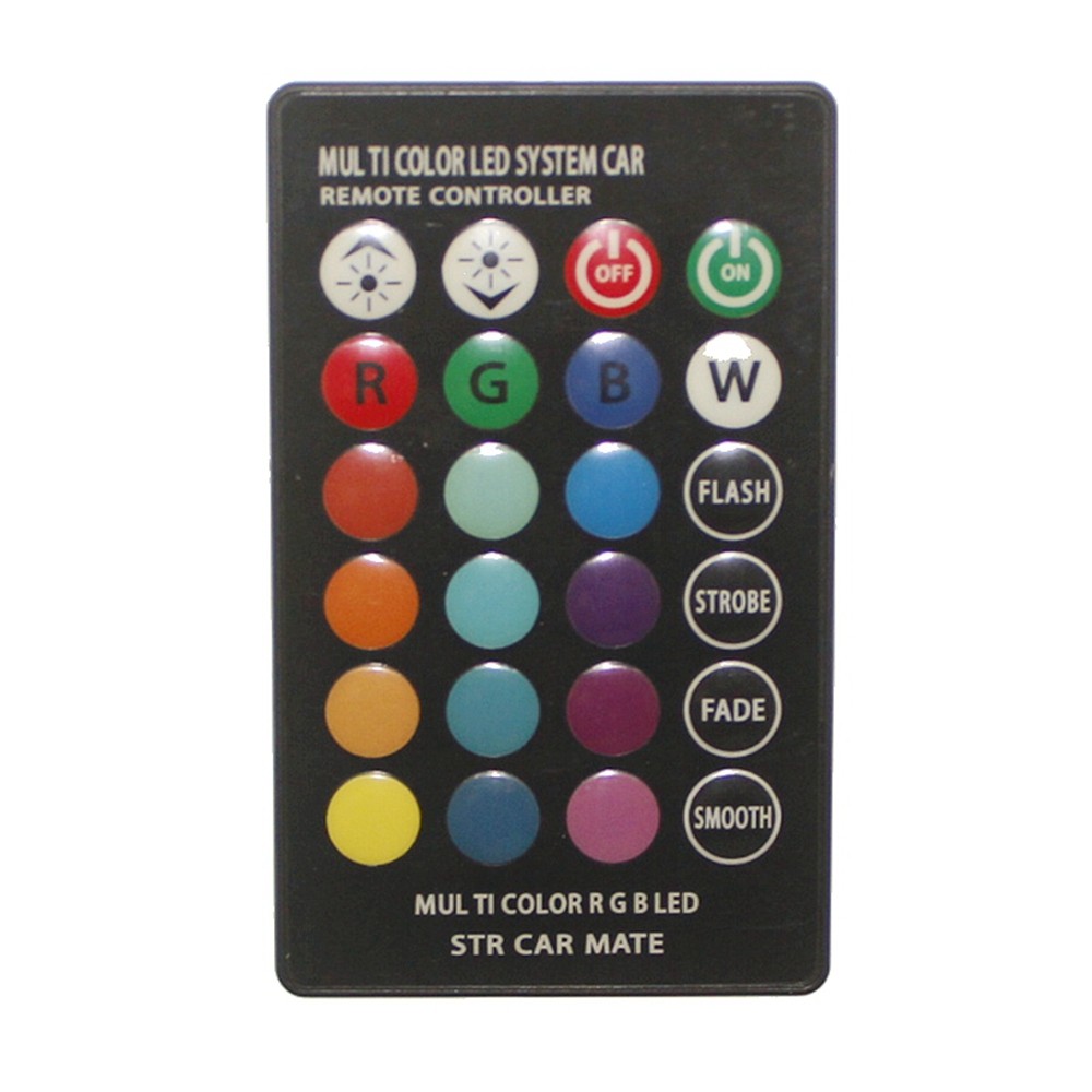 Sencart T10 6 SMD5050 RGB LED Car Interior Reading Light Super Bright 16-Color 2PCS with Wireless Remote Control