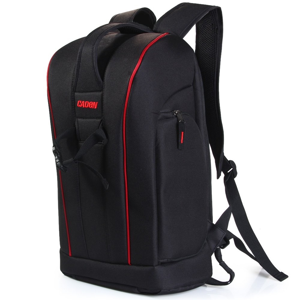 Caden K6 Nylon Camera Backpack Bag Case Gadget Bag with Tablet PC Pocket for Canon Nikon Sony DSLR Camera Camcorder