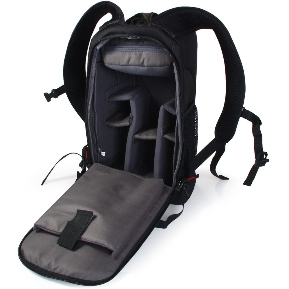 Caden K6 Nylon Camera Backpack Bag Case Gadget Bag with Tablet PC Pocket for Canon Nikon Sony DSLR Camera Camcorder