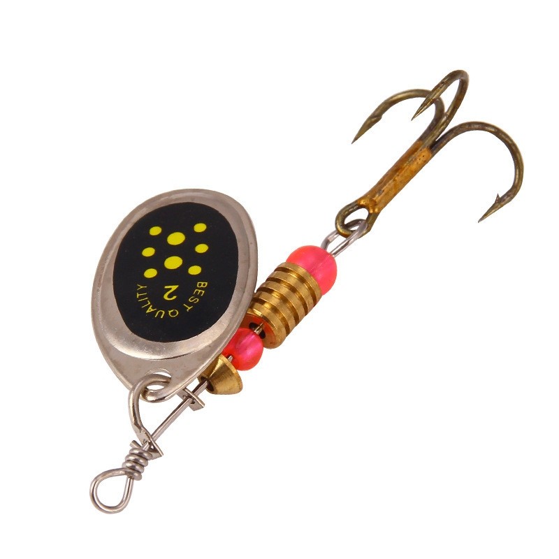 Rotating 5.5CM 3.1G Fishing Lure Metal Sequins Bait Hook