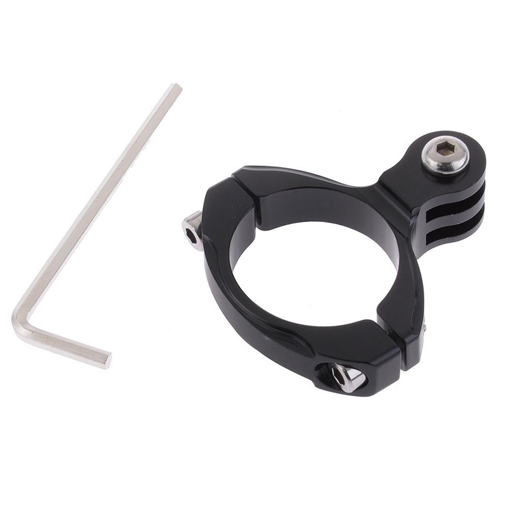 Black Aluminium 31.8mm / 1.3 Bike Bicycle Standard Handlebar Mount Adapter Accessory for GoPro Hero 1 / 2 / 3 / 3+ / 4