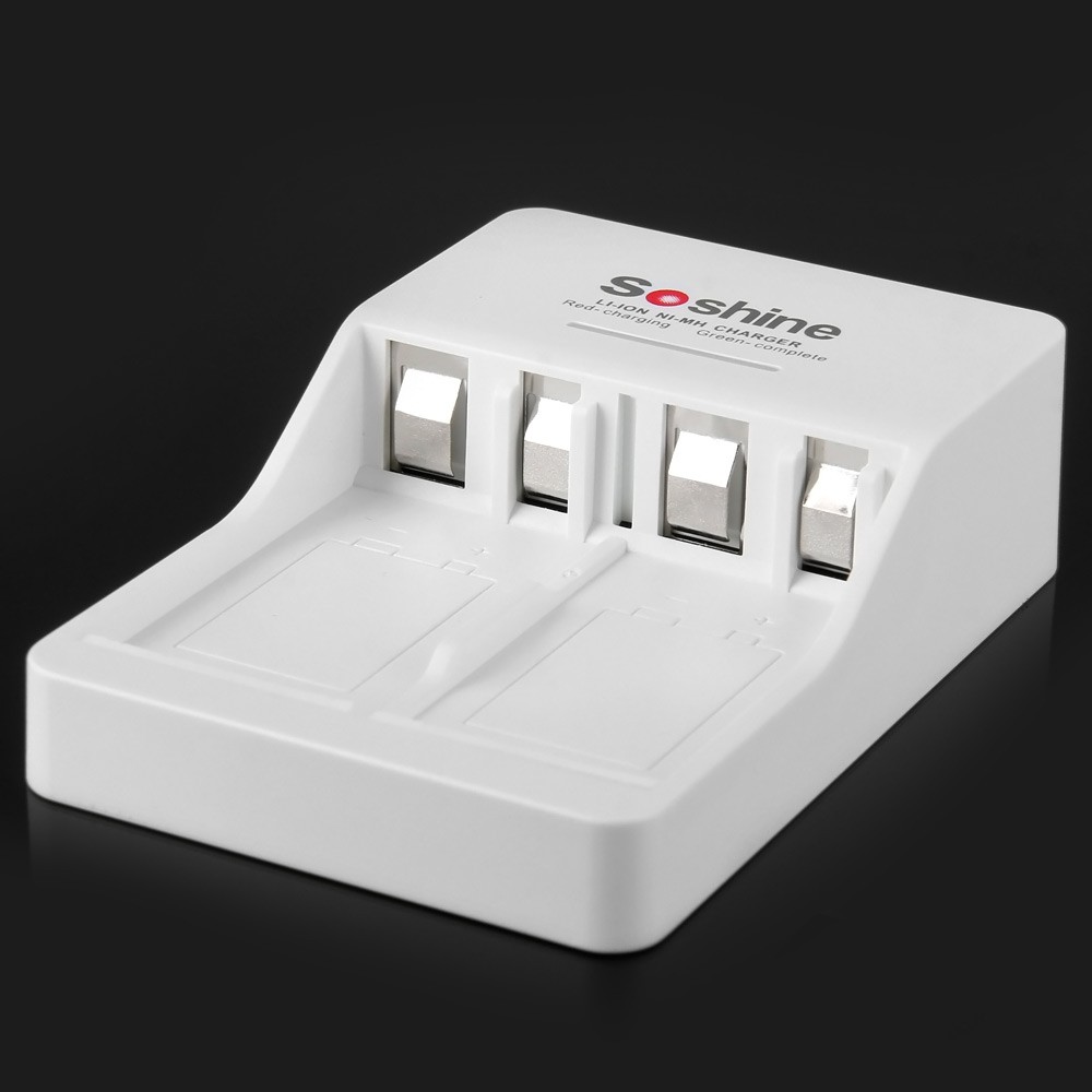 Soshine V1 9V Li-ion Ni-MH Battery Charger with 2 Slot - 250V