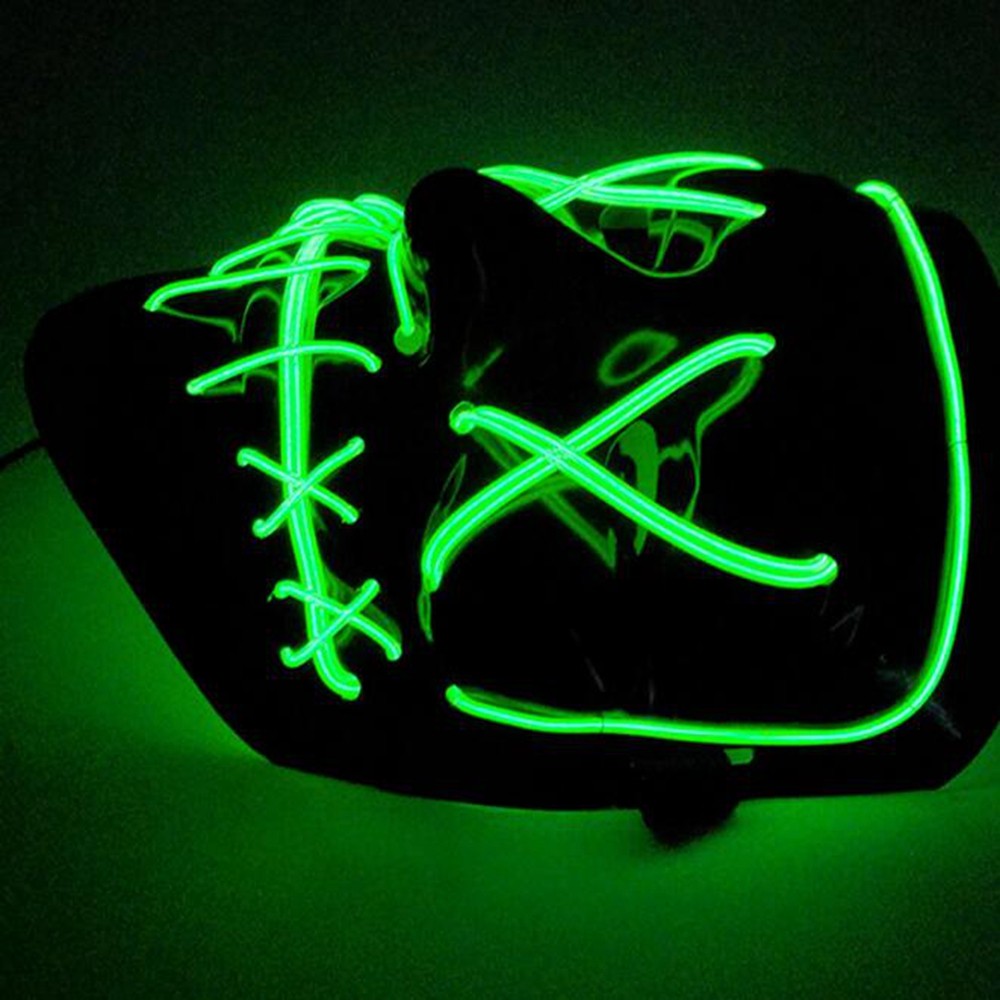 Halloween Mask LED Light Up Party Masks The Purge Election Year Great Funny Mask