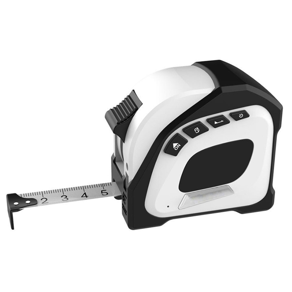 2 in 1 Digital Laser Rangefinder Tape Measure Measuring Tool with LCD Display