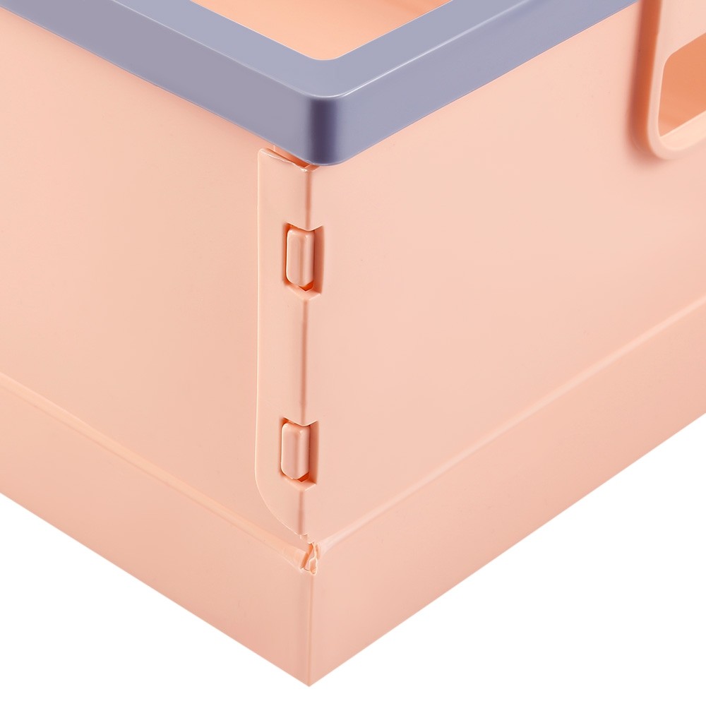 Foldable Plastic Storage Box Portable Underwear Cosmetic Case Car Home Office