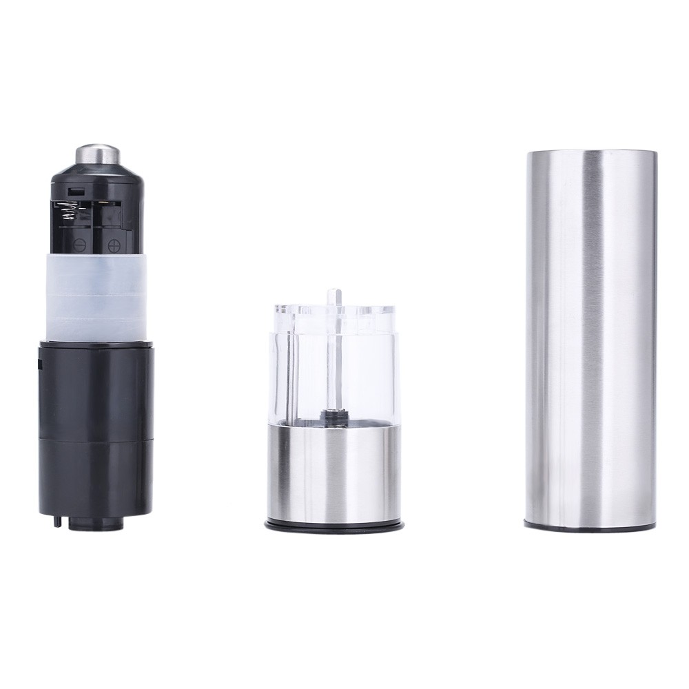 Electric Stainless Steel Pepper Spice Grinder Seasoning Mill Kitchen Tool