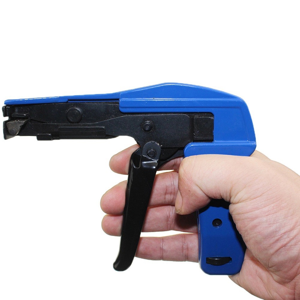 HS - 600A Nylon Cable Tie Tool Automatic Tension Cutting Strap Clamp Fast Strapping Beam Closing Gun