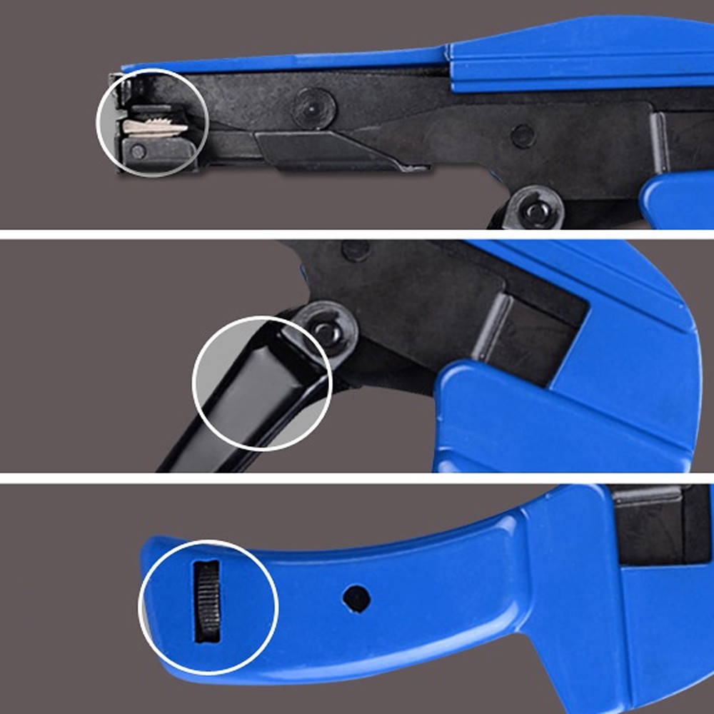 HS - 600A Nylon Cable Tie Tool Automatic Tension Cutting Strap Clamp Fast Strapping Beam Closing Gun