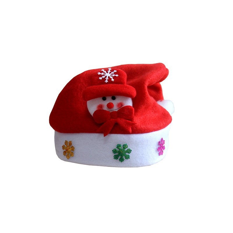 3Pcs New Christmas Hat with Snowman Santa Claus and Deer For Kids and Adults