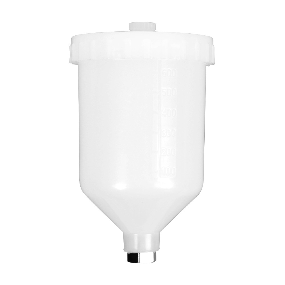 Plastic Sprayer Cup Air Gravity Feed Spray Paint Pot Fastmover Thread Connector for Airbrush