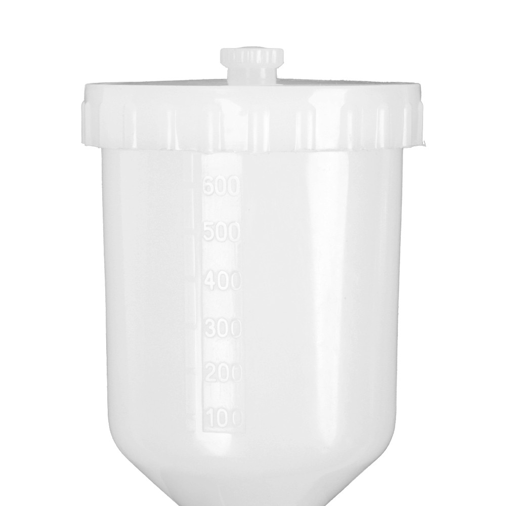 Plastic Sprayer Cup Air Gravity Feed Spray Paint Pot Fastmover Thread Connector for Airbrush