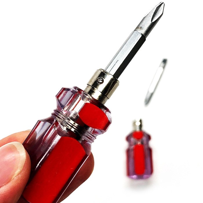 Dual Purpose Slotted / Phillips Screwdriver Expansion Cross / Word Ratchet Manual Hardware Tools