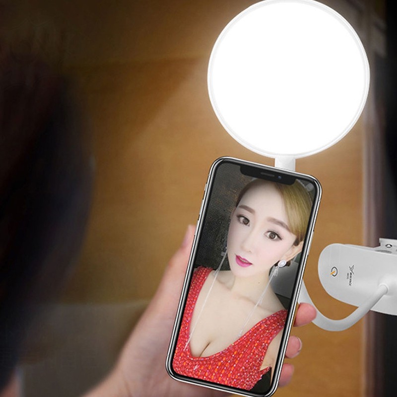 USB Rechargeable Clip LED Table Lamp Dimmable Touch Eye Protection