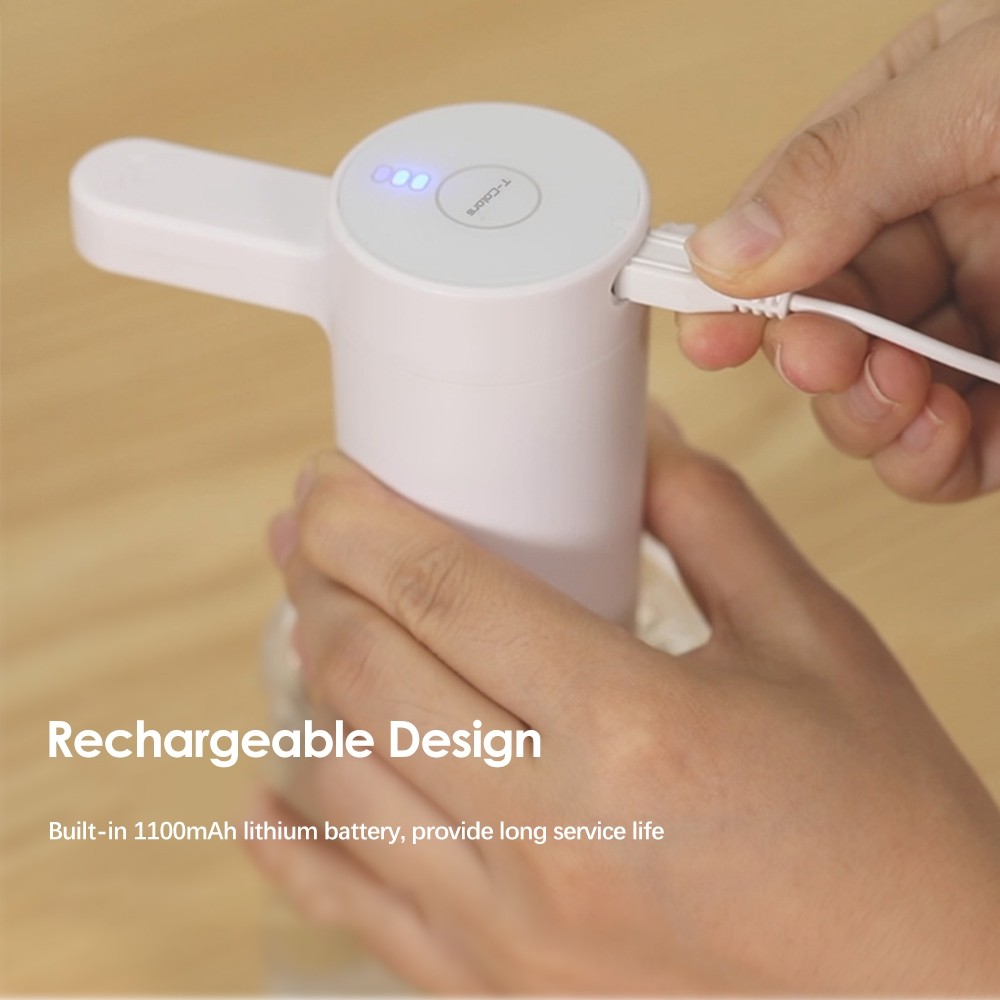 T-Colors 450ml Rechargeable Automatic Sensor Soap Dispenser with Colorful Changing Lights