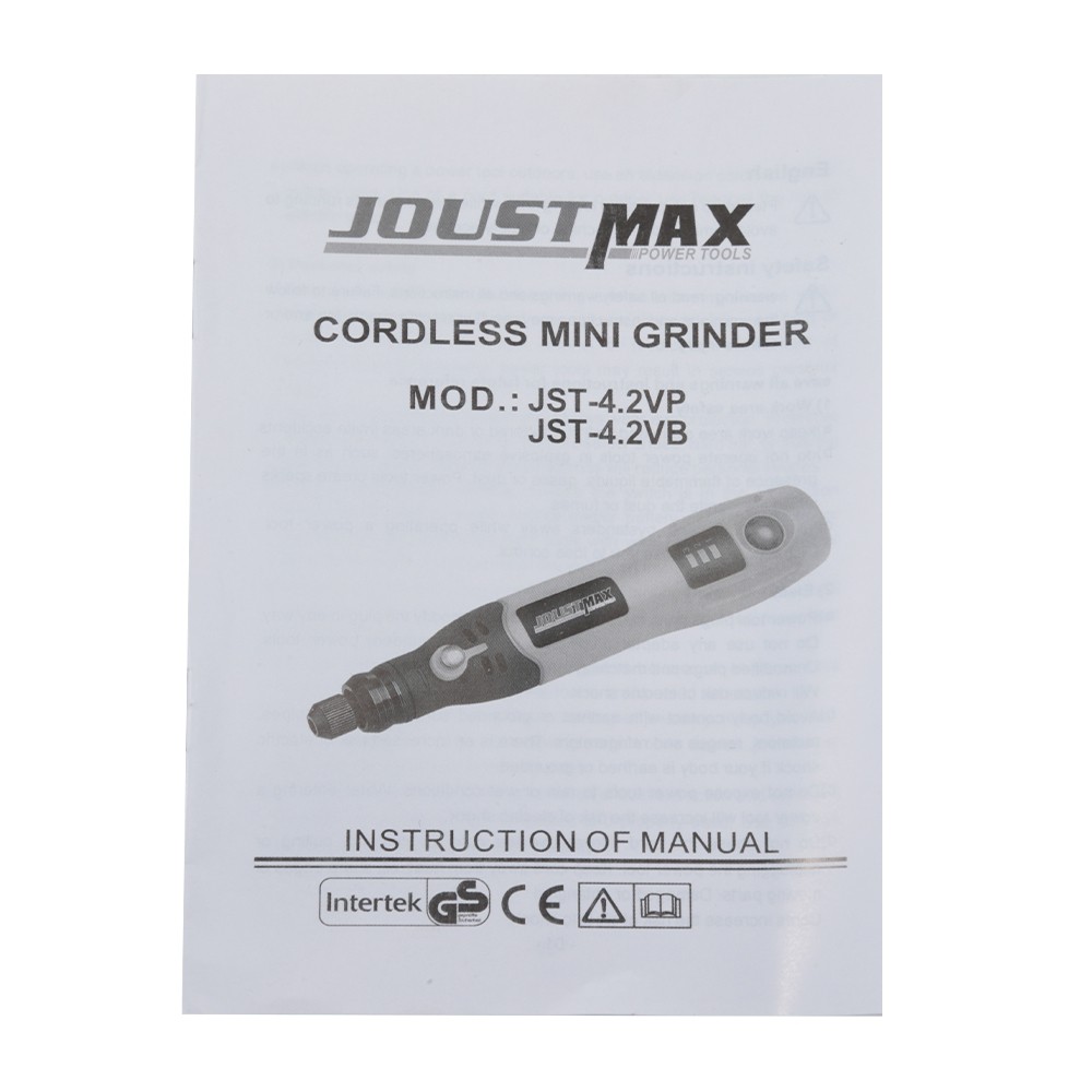 JOUSTMAX POWER TOOLS 4.2V Cordless Mini Grinder Drill Electric Rotary Tool Kit