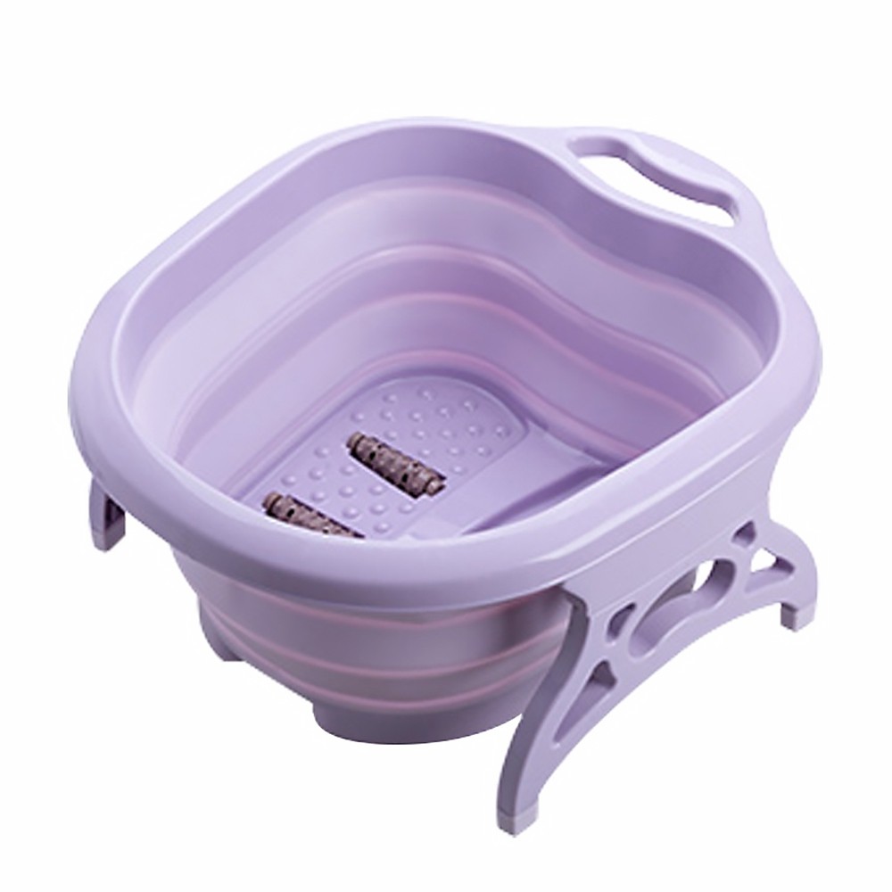 Foldable Foot Tub Massaging Rollers Portable Feet Bath Tool