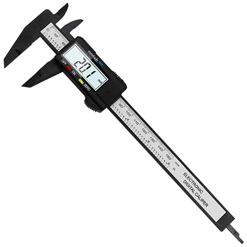 LCD Electronic Carbon Fiber Vernier Caliper Gauge Micrometer Measuring Tool