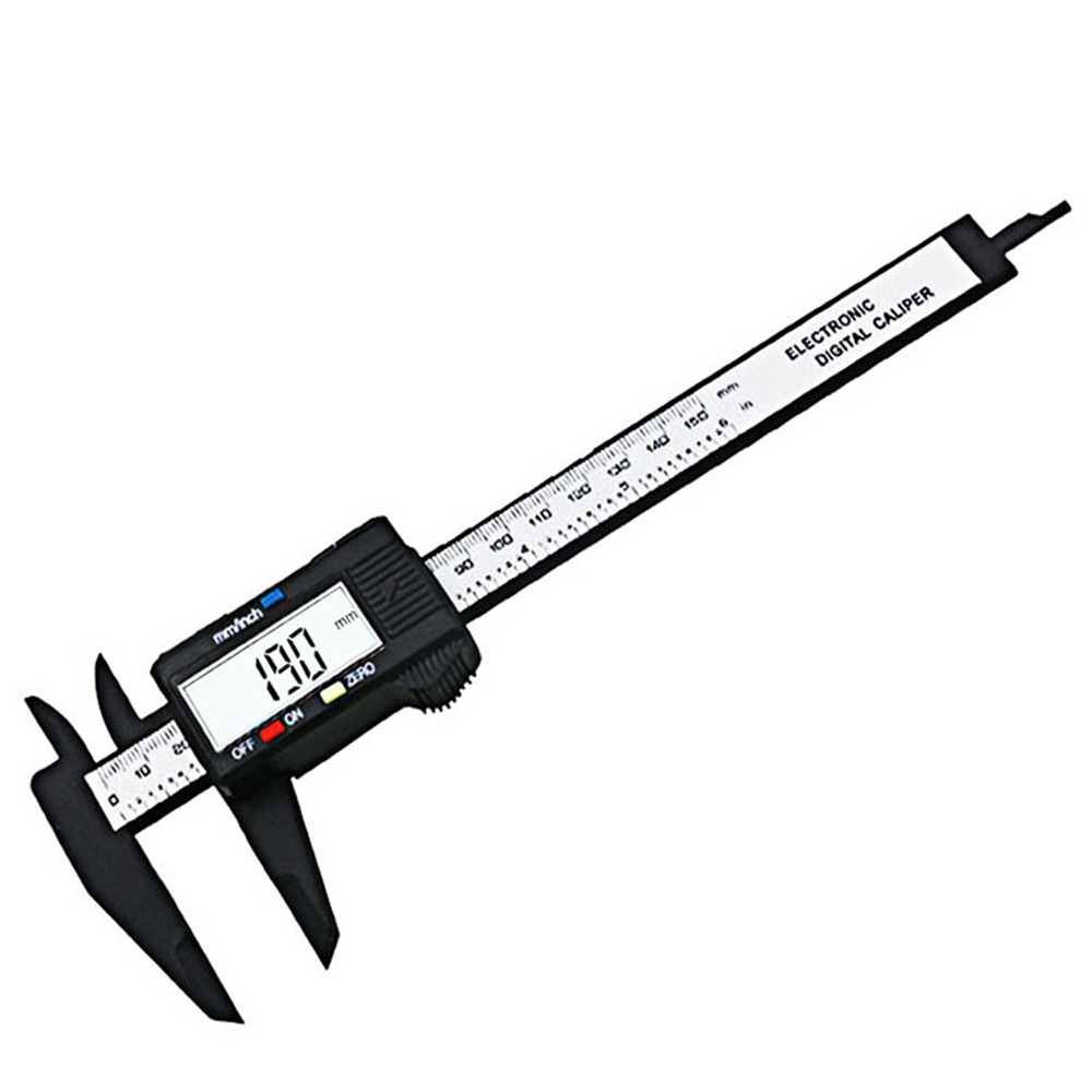 LCD Electronic Carbon Fiber Vernier Caliper Gauge Micrometer Measuring Tool