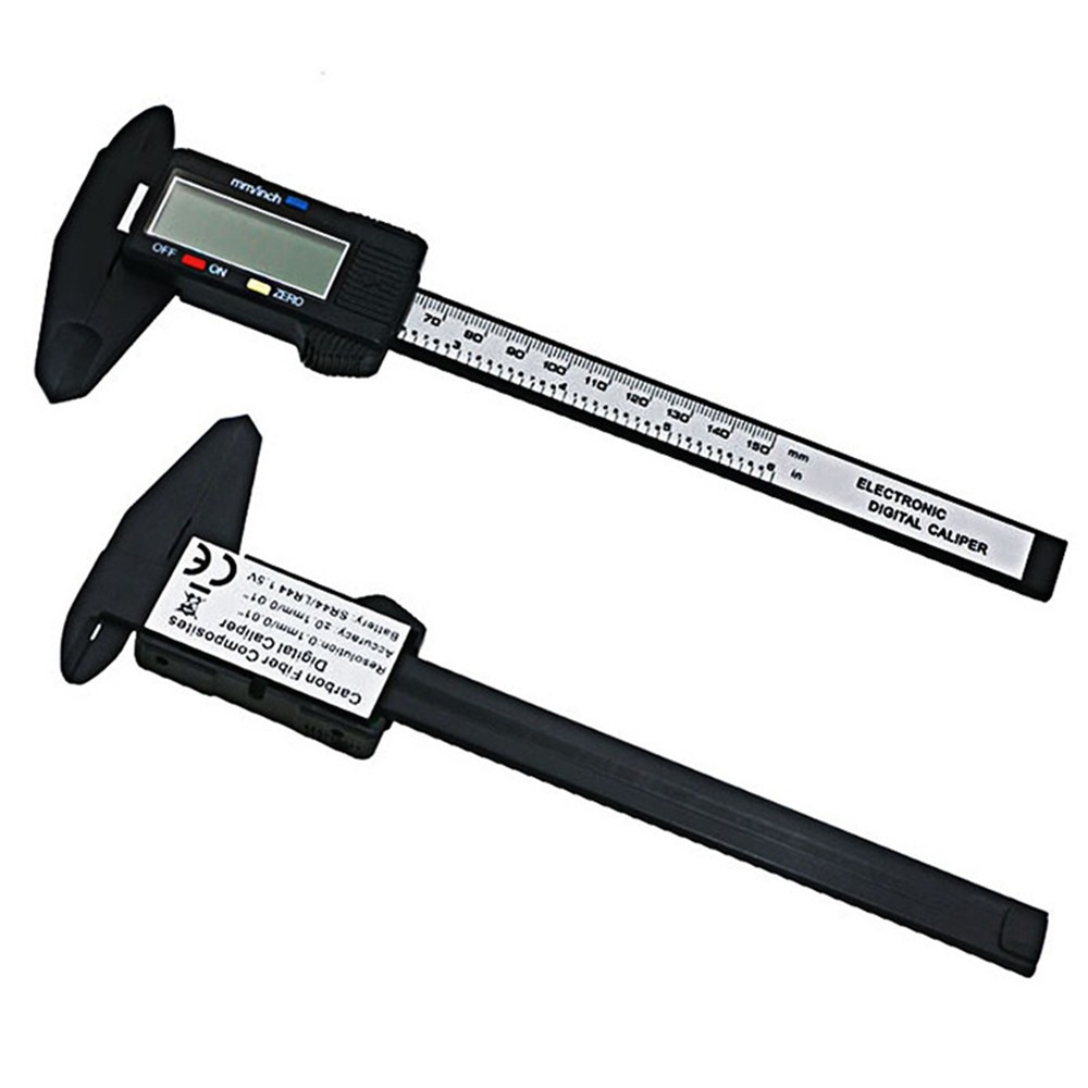 LCD Electronic Carbon Fiber Vernier Caliper Gauge Micrometer Measuring Tool