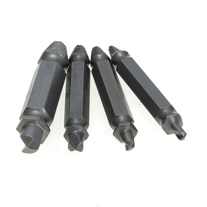 4PCS Double Side Damaged Screw Extractor Out Remover Bolt Stud Tool