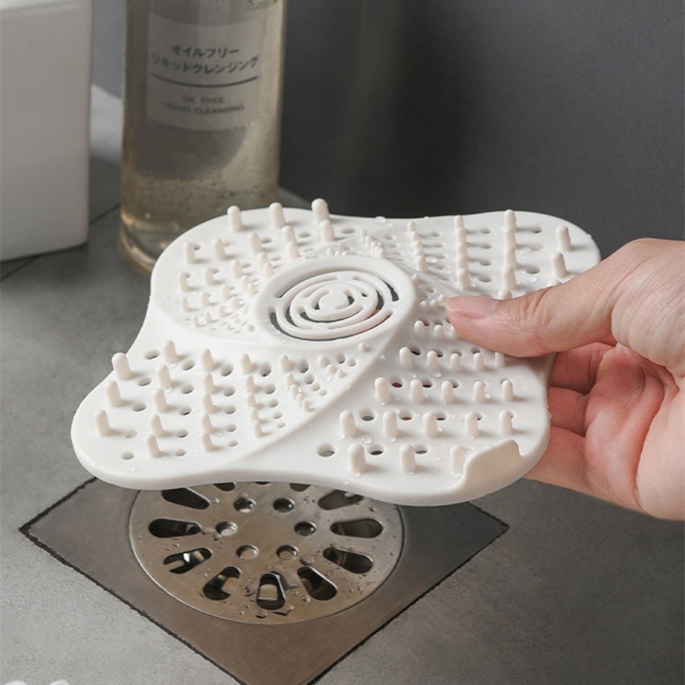 Drainage Odor-Proof Hair Filter for Kitchen Sink Toilet with Suction Cup Cover