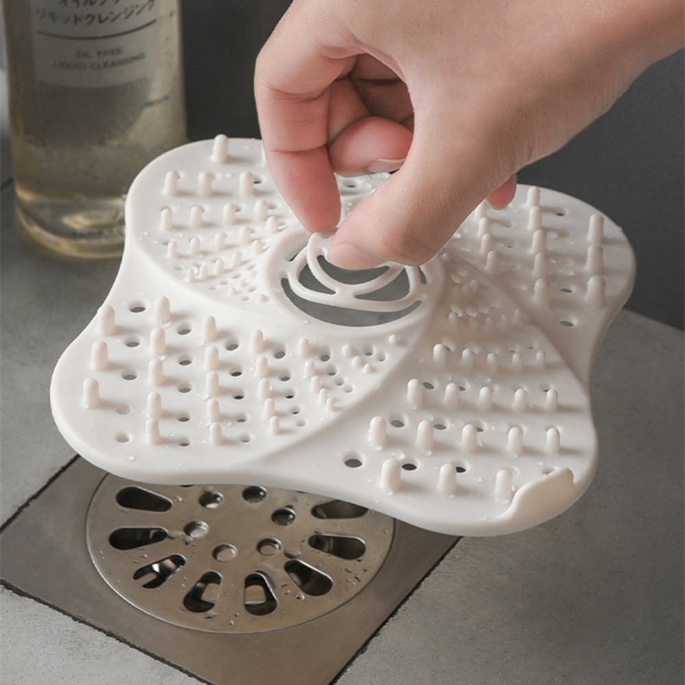 Drainage Odor-Proof Hair Filter for Kitchen Sink Toilet with Suction Cup Cover